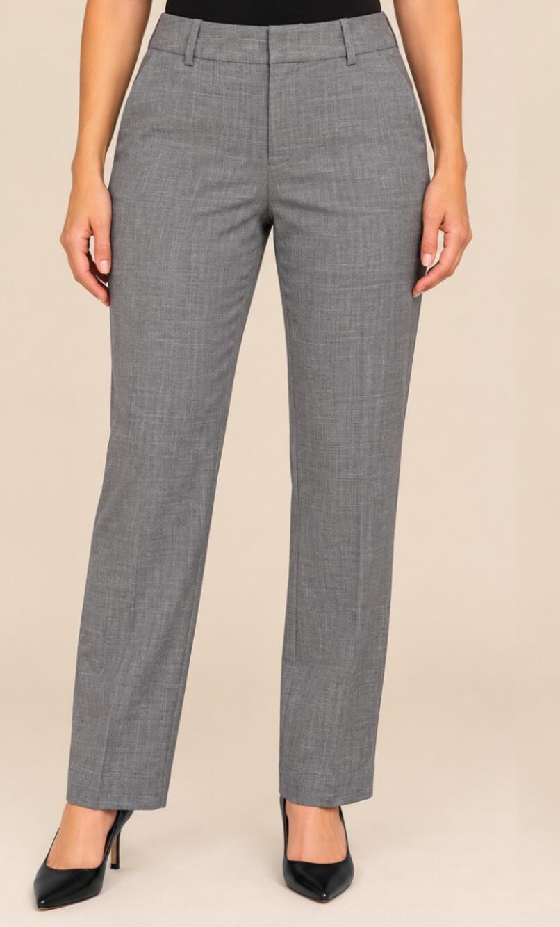 Calvin Klein Classic Fit Straight Leg Dress Pants Gray Size 10 NWT